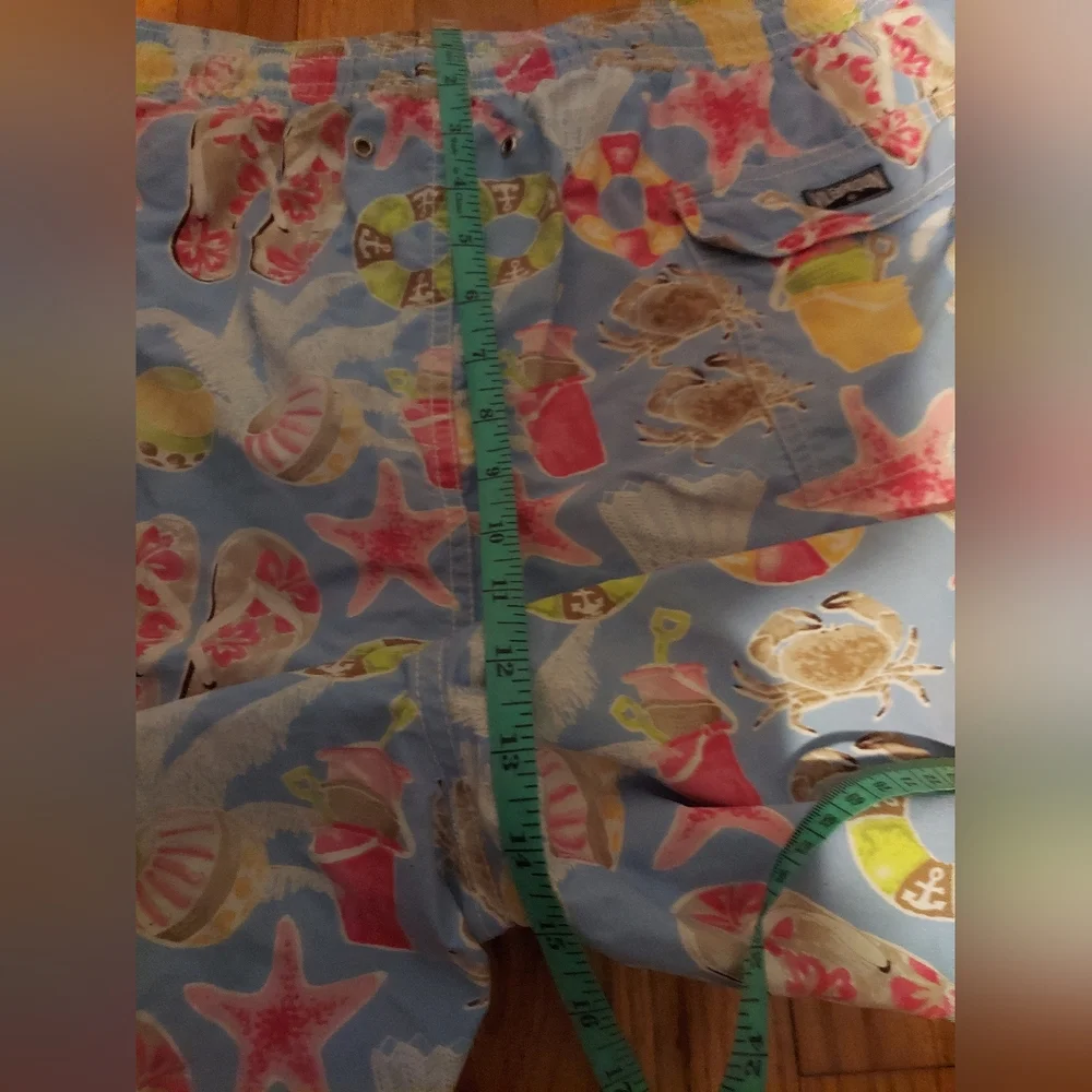 Vilebrequin Swim Trunks Board Shorts Blue Size XXXL Starfish Beach Crabs Coastal - Picture 11 of 12